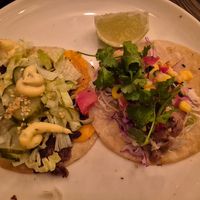 Seconds of cheeseburger, and Baha fish: incredible texture
$8 each or 4.50 on taco tuesday at Vandal in Newtown