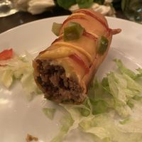 Cheeseburger spring roll half 🤤🤤🤤  at Vandal in Newtown