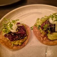 Tuna tartare tostada $16: tasty watermelon but very expensive at Vandal in Newtown