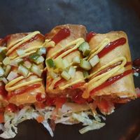 Cheeseburger spring roll at Vandal in Newtown