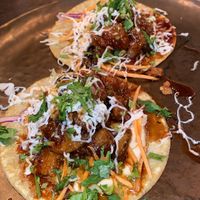 Vegan eggplant halloumi taco at Vandal in Newtown