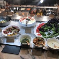 Buffet with salads  at Jito  in Irkutsk