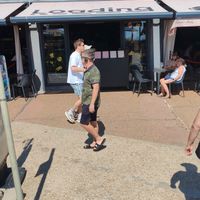 Loading is just on the beach front by the zipline, offering more than fish and chips and  a good vegan selection. at Loading in Brighton