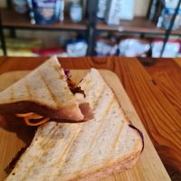 Katsu chicken Santa, toasted at Staple in Altona