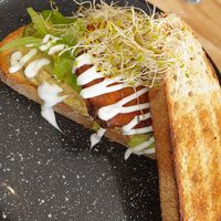 'Toona' chickpea melt at Staple in Altona