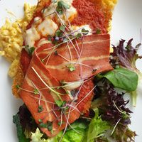 Mac and cheese parma at Staple in Altona