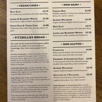 vegan cakes at Fitzbillies - Trumpington in Cambridge