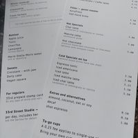 Menu may 26 at 33rd Street Coffee in Rotterdam
