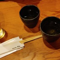 Ocha to beero at Genji-soba in Osaka