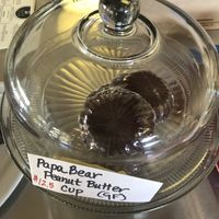 Huge peanut butter cups  at Cozy Plum Bistro  in Sebastopol