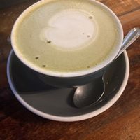 Matcha latte with soy milk at Little Sister Café in Auckland