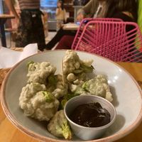 Teriyaki broccoli at Madreselva in Bogota