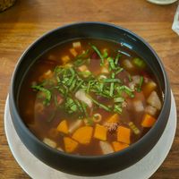 Ministrone soup. at Dis Leur in Bordeaux