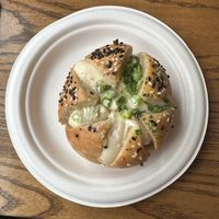 Garlic Butter Cream Cheese Bun at Bickford Brewing Co’s Food Pop-up  at Sausage Party in Toronto