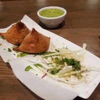 Vegan Samosas at Hyderabad House in Indianapolis