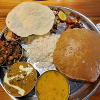 Thali with puri at Namaskar in Seminyak