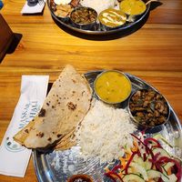Mini thali with roti at Namaskar in Seminyak