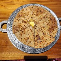 Aloo paratha at Namaskar in Seminyak