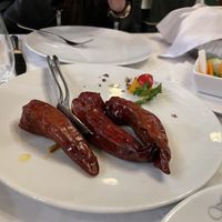 Sweet stuffed Chilis   at Franš in Belgrade