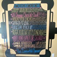 Cookie menu! at Annie O Loves in Charleston