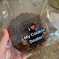 Banana + Chocolate Drizzle Cookie at Annie O Loves in Charleston