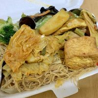 Cook change today not sure is for long term .  Mee hoon and vegetables. at Vege Story 斋之传说 - Woodlands in North Singapore