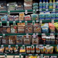 Vegan dressing and cheeses  at Mollie Stone's Markets in Larkspur