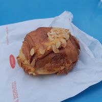 Almond pain au chocolat at Honeytrap Bakery in Glasgow