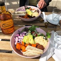 Buddha bowl at Vegbox Cafe in Exeter