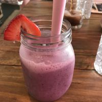 Breakfast smoothie at Vegbox Cafe in Exeter