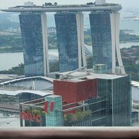 Looking at MBS   at Artemis in Central Singapore