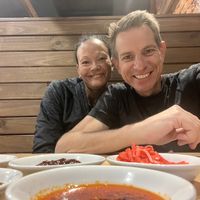 Happy vegans   at Taro Ramen in Greenslopes