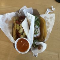 Al pastor (left) and Barbacoa   at Tacotarian - Downtown LV in Las Vegas