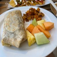 Weekend brunch breakfast burrito at Tacotarian - Downtown LV in Las Vegas