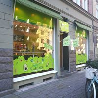 Outside restaurant at Café2000 in Malmo