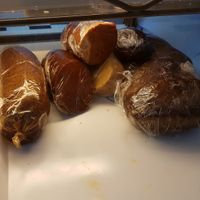 In-house made mock meats by Sue at Iwtopia Deli in Aberystwyth