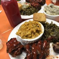 Meatloaf, ribs and cranberry lemonade  at Sunshine Vegan Eats in Buffalo