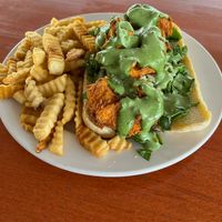 Shrimp Po'boy at Sunshine Vegan Eats in Buffalo