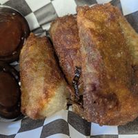 Impossible egg rolls at Sunshine Vegan Eats in Buffalo