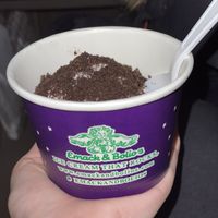 Mint freckle Icecream w/ oreo crumble at Emack & Bolio's Ice Cream in Boston