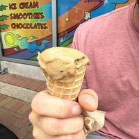 Espresso cookie vegan ice cream   at Emack & Bolio's Ice Cream in Boston