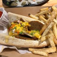 Spicy Jerk Seitan Sandwich  at Tröegs Brewing Company in Hershey