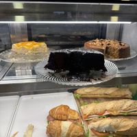 Vegan cake options  at Floripão Bakery in Florianopolis
