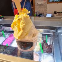 Coconut, lychee, and passionfruit 😋 at Gelocchio in Cairns