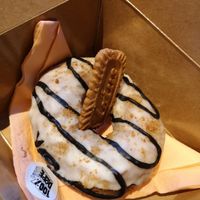 Orange and biscoff doughnut at Shrub in Chester