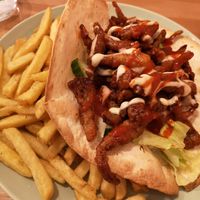 Mushroom kebab at Shrub in Chester