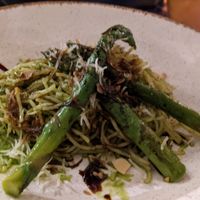 Linguine verde at Shrub in Chester