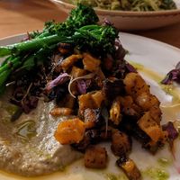 Squash baba ganoush with wild rice and quinoa at Shrub in Chester