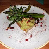 Asparagus and avocado at Shrub in Chester