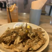 Mushroom calamari  at Shrub in Chester